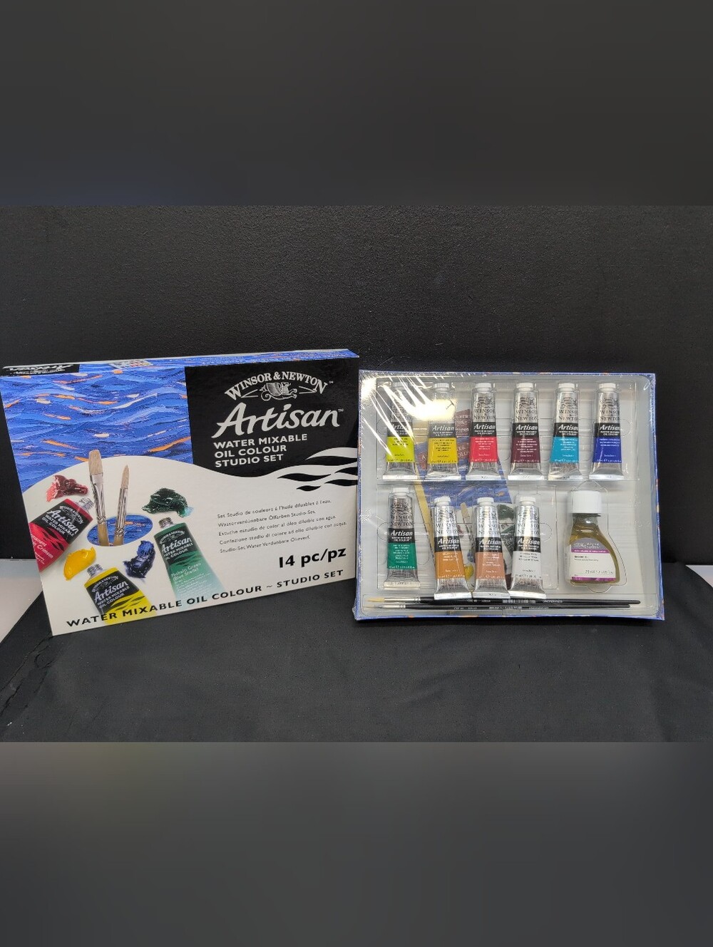 Winsor & Newton Artisan Water Mixable Oil Color Studio Set 14 Pcs